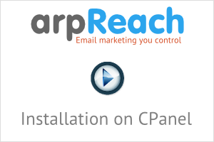arpReach Video - Installing on CPanel Hosting